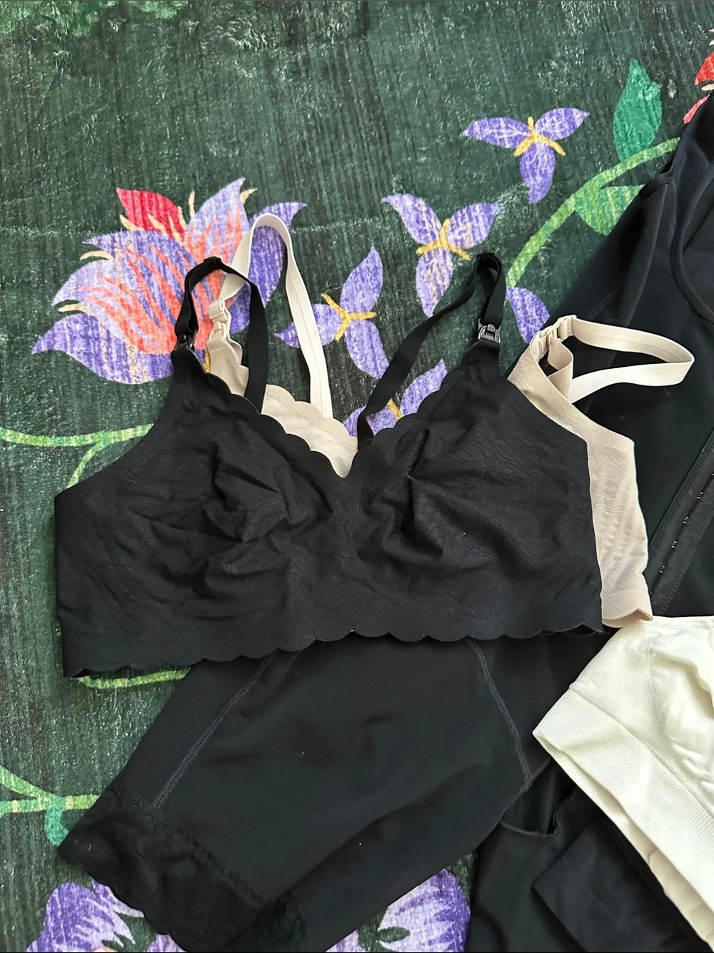 Nursing bras, tanks and postpartum shape wear